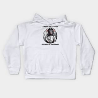 Lunar Odyssey v2 | Voyage To The Moon Kids Hoodie